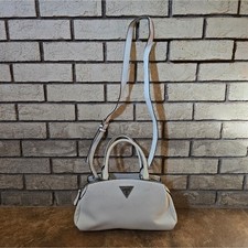 White Black Trim Detailed GUESS Handbag