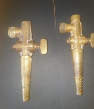 2 Heavy Brass Beer Barrel Keg Taps
