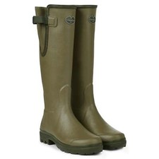 Le Chameau Womens Vierzon Jersey Lined Wellington Boots | Tall Rubber Boots