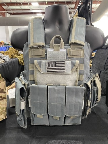 New tactical vest - grey, blue