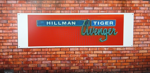 Hillman avenger tiger banner - hillman,