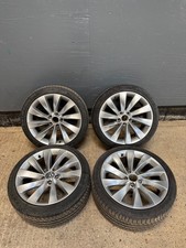 VW PASSAT CC SCIROCCO 18" INCH INTERLAGOS ALLOY WHEELS SET & TYRES - 3C8601025AB
