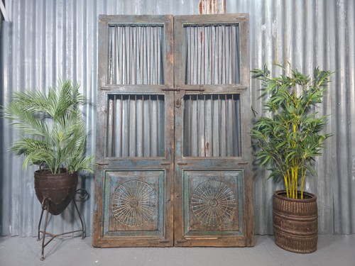 Pair vintage rustic - rustic, indian