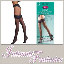 Sexy Navy Blue Hold Up Lace