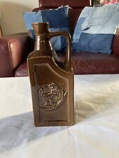 Antique stoneware Brandy spirit reform flask