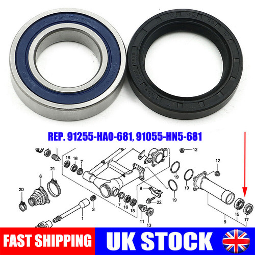 Left rear axle - left, bearing