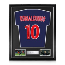 Ronaldinho Signed Framed PSG