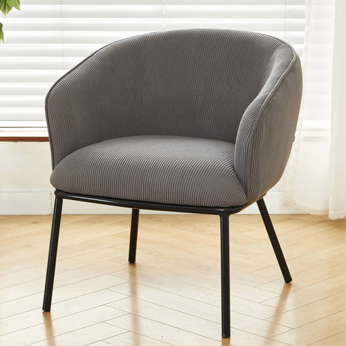 Modern corduroy barrel accent - modern,