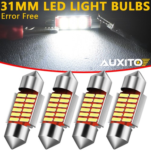 Auxito 4pcs 31mm 12smd - 12smd, led