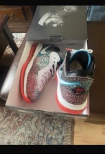 Lebron VIII Low Miami Heat Basketball Shoes Size UK 9 Red White