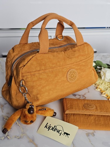 Kipling orange handbag with - kipling,