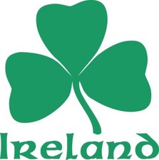 Irish Ireland Shamrock - Vinyl Car Decal Sticker window bumper graphic 9x9cm