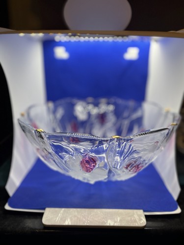 Cut glass fruit bowl - cut,