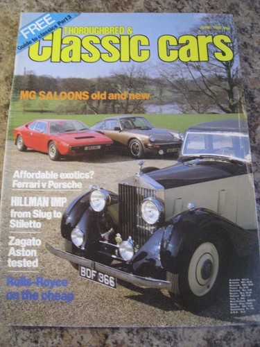 Classic cars jun 1982 - cars, mg