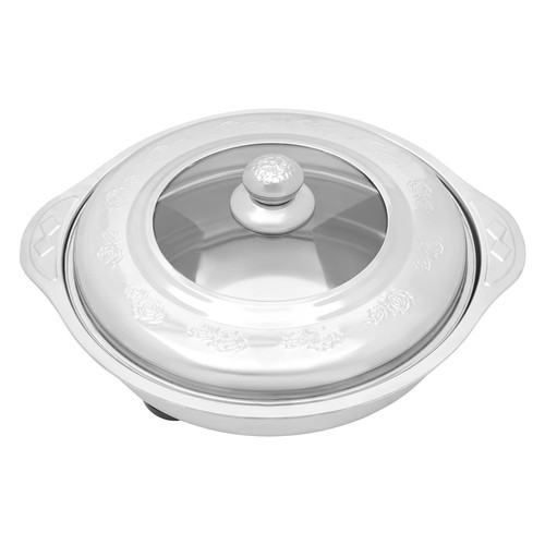 4pcs buffet dish trays round - 4pcs,