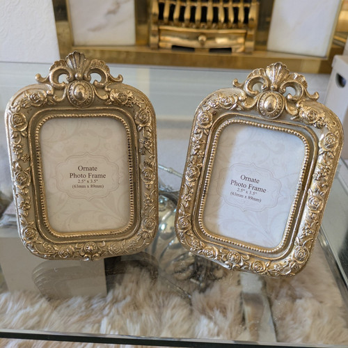 Ornate gold resin floral - ornate,