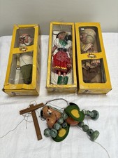 Pelham Puppets 4 Gypsy Gepetto Farmer & Baby Dragon Which Is A Bit Tangled Up