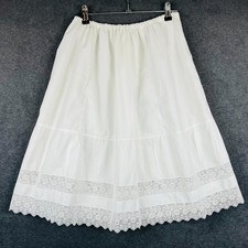 Vintage Skirt White Cotton