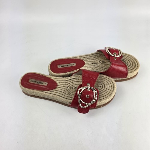 Zara basic red - zara, buckle