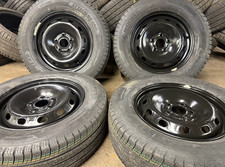 4 X 16" RENAULT TRAFIC MK3 2014 - 2025 BLACK WHEELS & NEW GOODYEAR 215/65/16