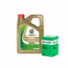 Castrol Edge A5 B5 0W30 Engine Oil 4L Crosland Oil Filter Service Kit 4 Litre