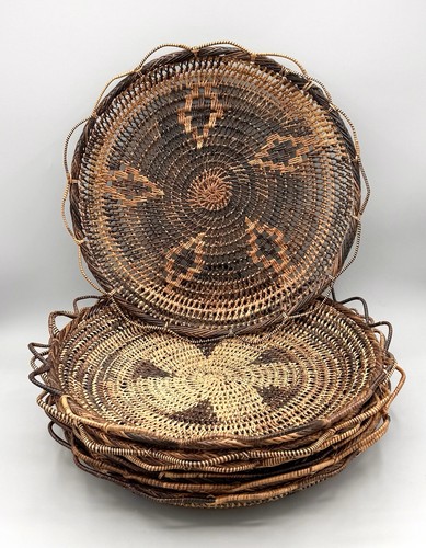 Boho woven rattan wall - rattan,