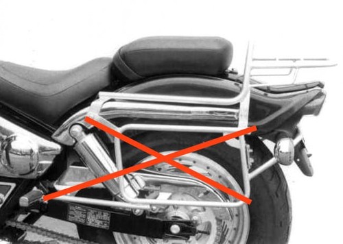 Pipe luggage rack top case - rack,