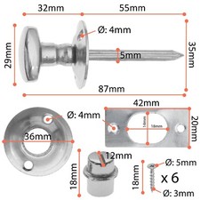 Privacy door bolt - privacy, thumb