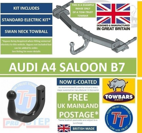 Swan neck towbar for audi - swan,