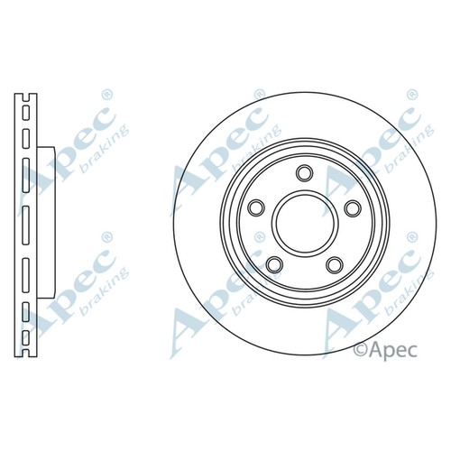 Brake discs vented - 2x, for