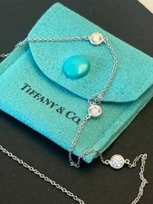 Tiffany & Co diamond by the yard, platinum 3 stone 0.70ct RRP £6,425 AMAZING BUY