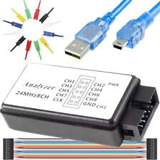USB Logic Analyzer Device kit USB Cable 24MHz 8CH 24MHz 8 Channel UART IIC SPI 6