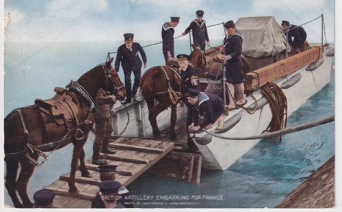 Ww1 postcard british artillery - british,
