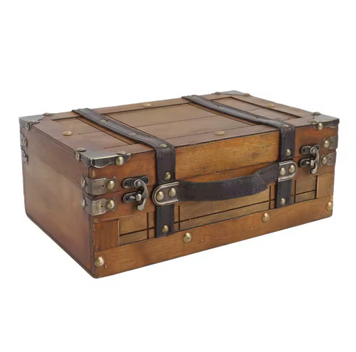 Wooden treasure chest - wooden,