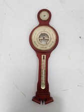 Vintage Solent Precision Barometer with Thermometer Wood Casing