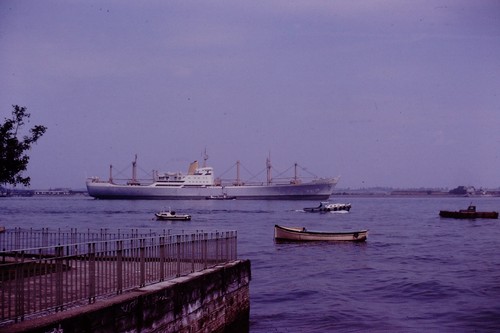 1964 shipping boat 35mm - boat,