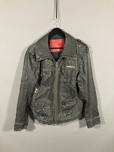 Superdry leather bomber jacket - bomber,