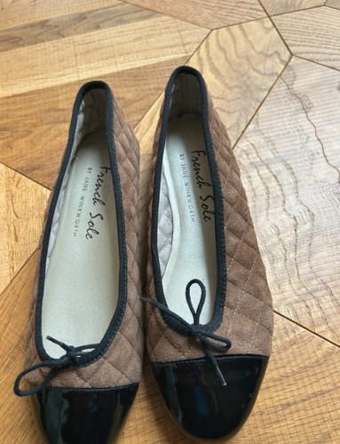 Womens french sole brown - sole, suede