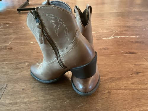 Ariat brown leather western - ariat,