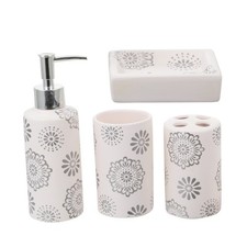 4 Pcs Ceramic Bathroom