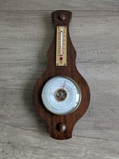 Vintage Short & Mason Wooden  Hanging Barometer, Thermometer - Home Decor