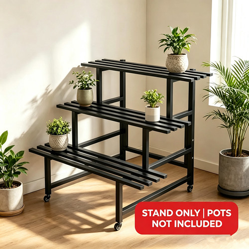 Tier metal ladder plant - ladder,