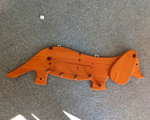 Wooden dachshund wall - wooden,