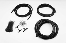 AUTOBAHN88 Engine ROOM Silicone Air Vacuum Hose Dress Up Kit DIY BLACK Fit JDM