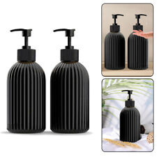 1/2x 500ml Refillable Soap Dispenser Empty Shampoo Conditioner Bottle Container