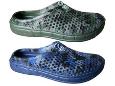 Mens EVA Clogs Slip Ons Camo Waterproof Mules Chef Comfort Sandals Garden Shoes