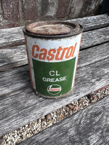 Castrol grease can - castrol, with