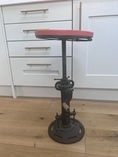Steampunk Style Iron Sewing Stool Or Plant Stand
