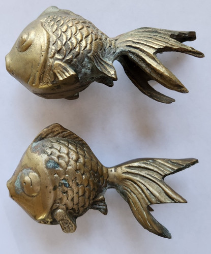 Set vintage brass - vintage, koi