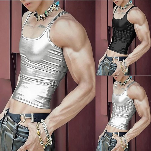 Black silver sleeveless - black, tank